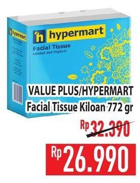 Promo Harga Value Plus/Hypermart Facial Tissue  - Hypermart