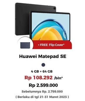 Promo Harga Huawei Matepad SE 4GB + 64GB  - Erafone