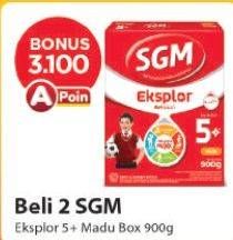 Promo Harga SGM Eksplor 5+ Susu Pertumbuhan Madu 900 gr - Alfamart