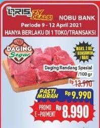 Promo Harga Daging Rendang Sapi Spesial per 100 gr - Hypermart