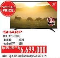 Promo Harga SHARP 2T-C50BG | LED TV 50"  - Hypermart