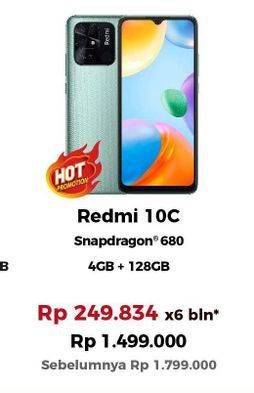 Promo Harga Xiaomi Redmi 10C Smartphone 4 GB + 128 GB  - Erafone