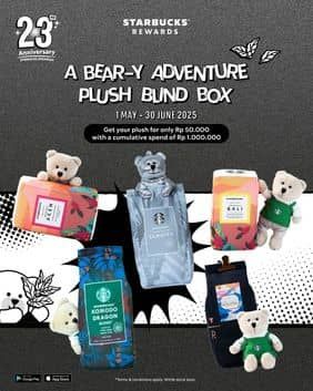 Promo Harga A Bear-Y Adventure Plush Blind Box  - Starbucks