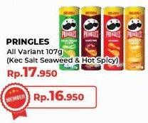 Promo Harga Pringles Potato Crisps Kecuali Salt Seaweed, Kecuali Hot Spicy 107 gr - Yogya