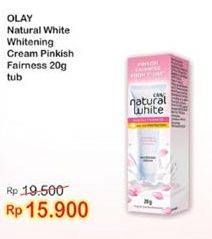 Promo Harga OLAY Natural White Pinkish Fairness With UV Protection Whitening Cream 20 gr - Indomaret