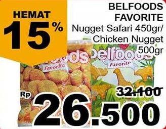 Promo Harga Belfoods Favorite Chicken Nugget / Safari  - Giant