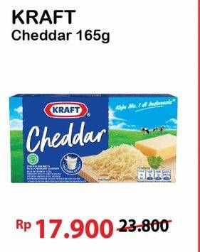 Promo Harga KRAFT Cheese Cheddar 165 gr - Alfamart