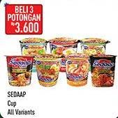 Promo Harga SEDAAP Mie Cup All Variants 77 gr - Hypermart