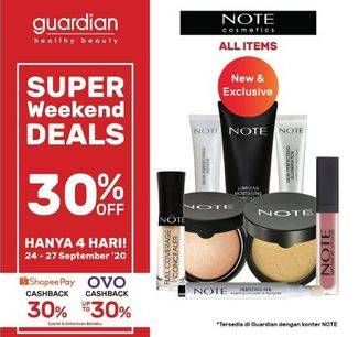 Promo Harga NOTE Cosmetics  - Guardian