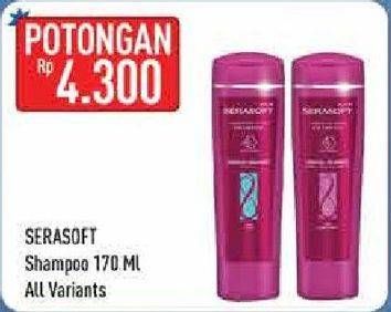 Promo Harga SERASOFT Shampoo All Variants 170 ml - Hypermart