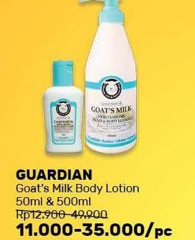 Promo Harga GUARDIAN Goats Milk Hand Body Lotion 50 ml - Guardian