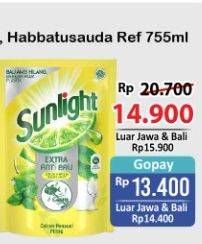 Promo Harga SUNLIGHT Pencuci Piring Higienis Plus With Habbatussauda 755 ml - Alfamart
