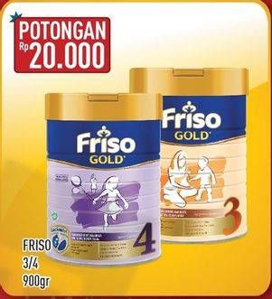 Promo Harga FRISO Gold 3/4 Susu Pertumbuhan 900 gr - Hypermart