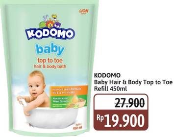 Promo Harga Kodomo Baby Top To Toe Wash 450 ml - Alfamidi