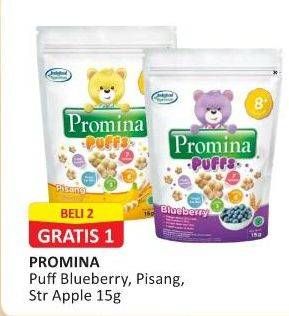 Promo Harga Promina Puffs Blueberry, Pisang, Strawberry Apple 15 gr - Alfamart