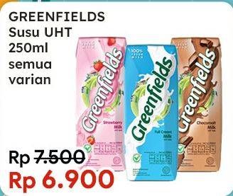 Promo Harga Greenfields UHT All Variants 250 ml - Indomaret