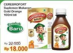 Promo Harga Cerebrofort Gold Suplemen Makanan Jeruk 100 ml - Indomaret