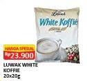 Promo Harga Luwak White Koffie per 20 sachet 20 gr - Alfamart