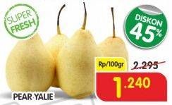 Promo Harga Pear Ya Lie per 100 gr - Superindo