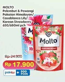 Promo Harga Molto Pewangi Himalayan Honeysuckle, Casablanca Lily, Korean Strawberry 650 ml - Indomaret