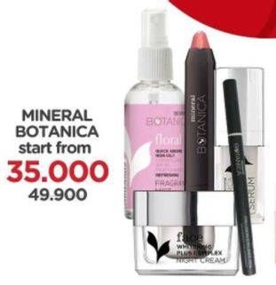 Promo Harga MINERAL BOTANICA Cosmetics  - Watsons