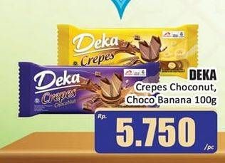 Promo Harga DUA KELINCI Deka Crepes Choco Banana, Choco Nut 100 gr - Hari Hari