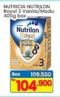 Promo Harga Nutrilon Royal 3 Susu Pertumbuhan Madu, Vanila 400 gr - Indomaret
