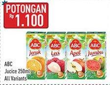 Promo Harga ABC Juice All Variants 250 ml - Hypermart