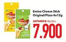 Promo Harga EMINA Cheese Stick Original, Pizza per 3 pouch 4 pcs - Carrefour