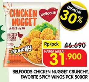 Promo Harga Belfoods Nugget/Spicy Wings  - Superindo