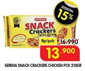 Promo Harga Serena Snack Crackers Rasa Ayam 210 gr - Superindo