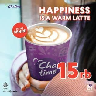 Promo Harga Happiness is A Warm Latte  - Chatime