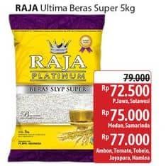 Promo Harga Raja Platinum Beras Slyp Super 5000 gr - Alfamidi