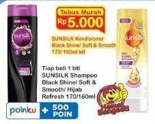 Promo Harga Sunsilk Conditioner Black Shine, Soft Smooth 170 ml - Indomaret