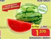 Promo Harga Semangka Merah per 100 gr - Superindo