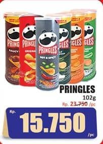 Promo Harga Pringles Potato Crisps 107 gr - Hari Hari