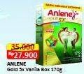 Promo Harga Anlene Gold Plus 5x Hi-Calcium Vanila 175 gr - Alfamart