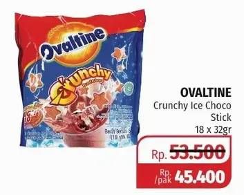Promo Harga OVALTINE Crunchy Iced Choco per 18 sachet 32 gr - Lotte Grosir