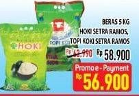 Promo Harga HOKI/TOPI KOKI Beras 5Kg  - Hypermart