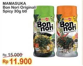 Promo Harga MAMASUKA Bon Nori Original, Pedas 30 gr - Indomaret
