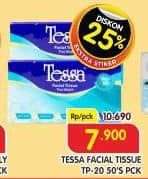 Promo Harga Tessa Facial Tissue 50 sheet - Superindo