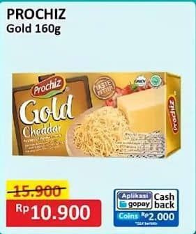 Promo Harga Prochiz Gold Cheddar 160 gr - Alfamart