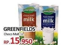 Promo Harga GREENFIELDS UHT Choco Malt 1000 ml - Yogya