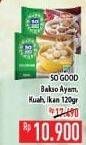 Promo Harga SO GOOD Bakso Kuah Ikan, Ayam 120 gr - Hypermart