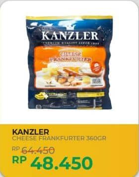 Promo Harga Kanzler Frankfurter Cheese 360 gr - Yogya