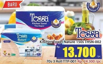 Promo Harga TESSA Kitchen Towel THSN002 150 pcs - Hari Hari