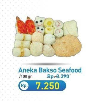 Promo Harga Aneka Bakso Seafood per 100 gr - Hypermart