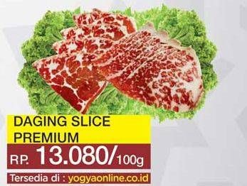 Promo Harga Daging Sapi Slice per 100 gr - Yogya