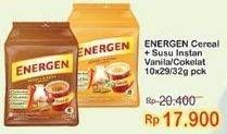 Promo Harga ENERGEN Cereal Instant Vanilla, Chocolate per 10 sachet 30 gr - Indomaret
