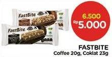 Promo Harga FASTBITE Healthy Cereal Bar Coklat, Kopi 23 gr - Alfamidi